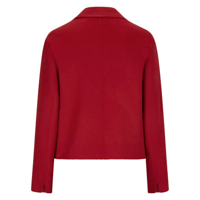 Max Mara Studio Armonia Red Short wool, cashmere and silk jacket