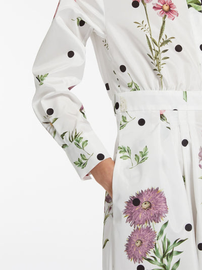 Max Mara Studio TESSILE Printed taffeta shirt dress