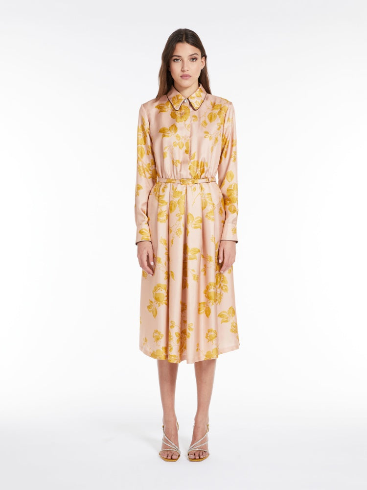 MAX MARA★CUPIDO PATTERNED SILK SHIRT DRESS★人気早期完売 MAX MARA☆CUPIDO PATTERNED SILK SHIRT DRESS☆人気早期完売
