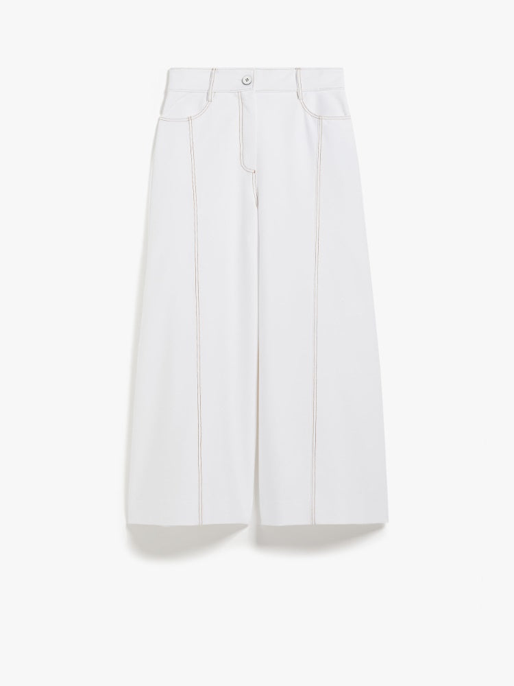Max Mara Leisure Foster Wide-fit denim-look jersey trousers