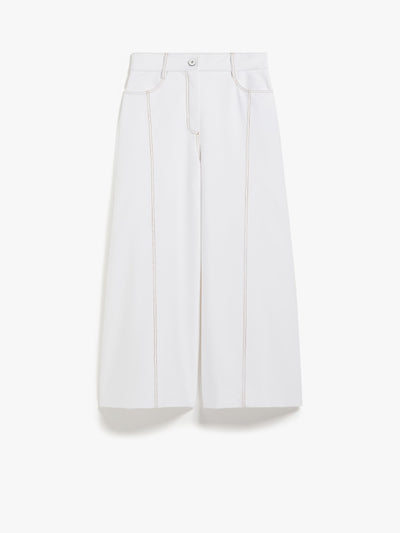 Max Mara Leisure Foster Wide-fit denim-look jersey trousers