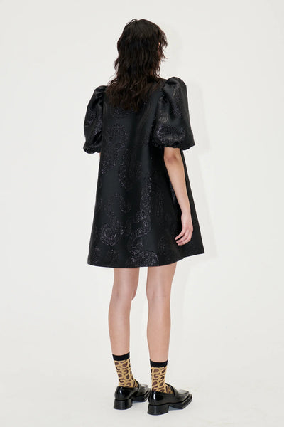 Stine Goya BLACK BRETHEL DRESS - SWIRL