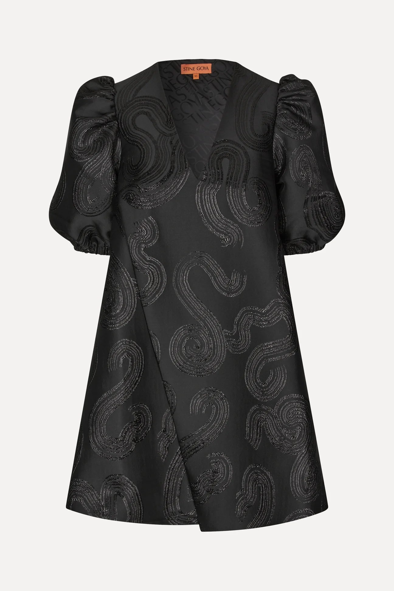 Stine Goya BLACK BRETHEL DRESS - SWIRL