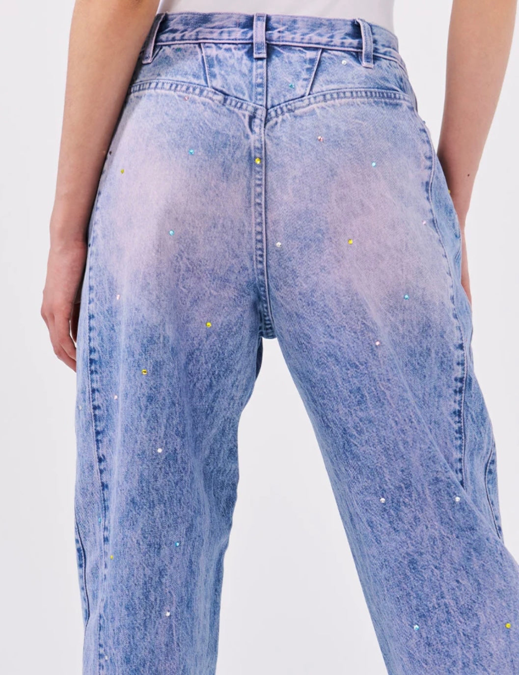 Hayley Menzies Acid Wash Tapered Jean