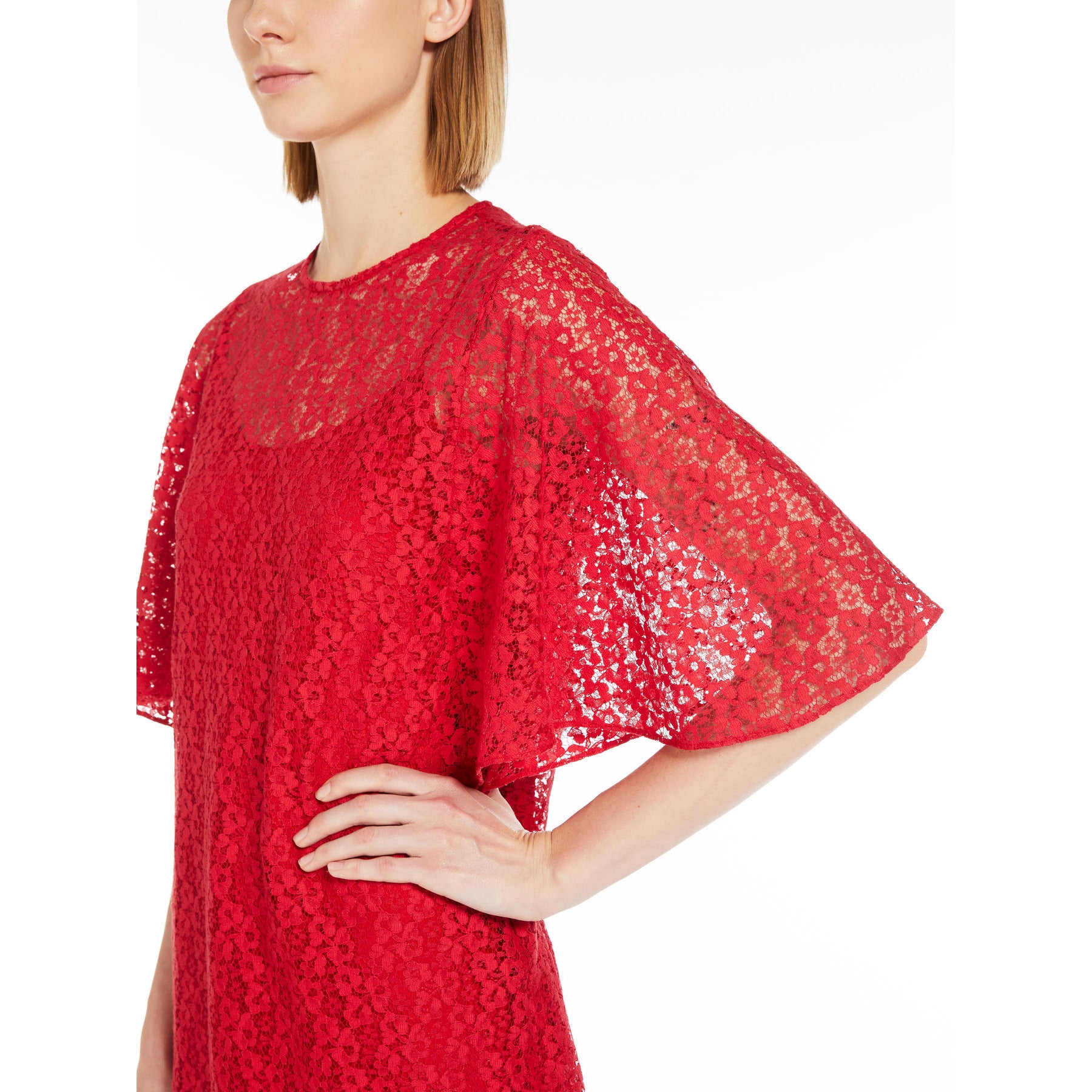 【★日本未入荷★】MAXMARASTUDIO ☆ドレス ELETTRA Max Mara Studio ELETTRA Red Lace Dress – Think Bubbles