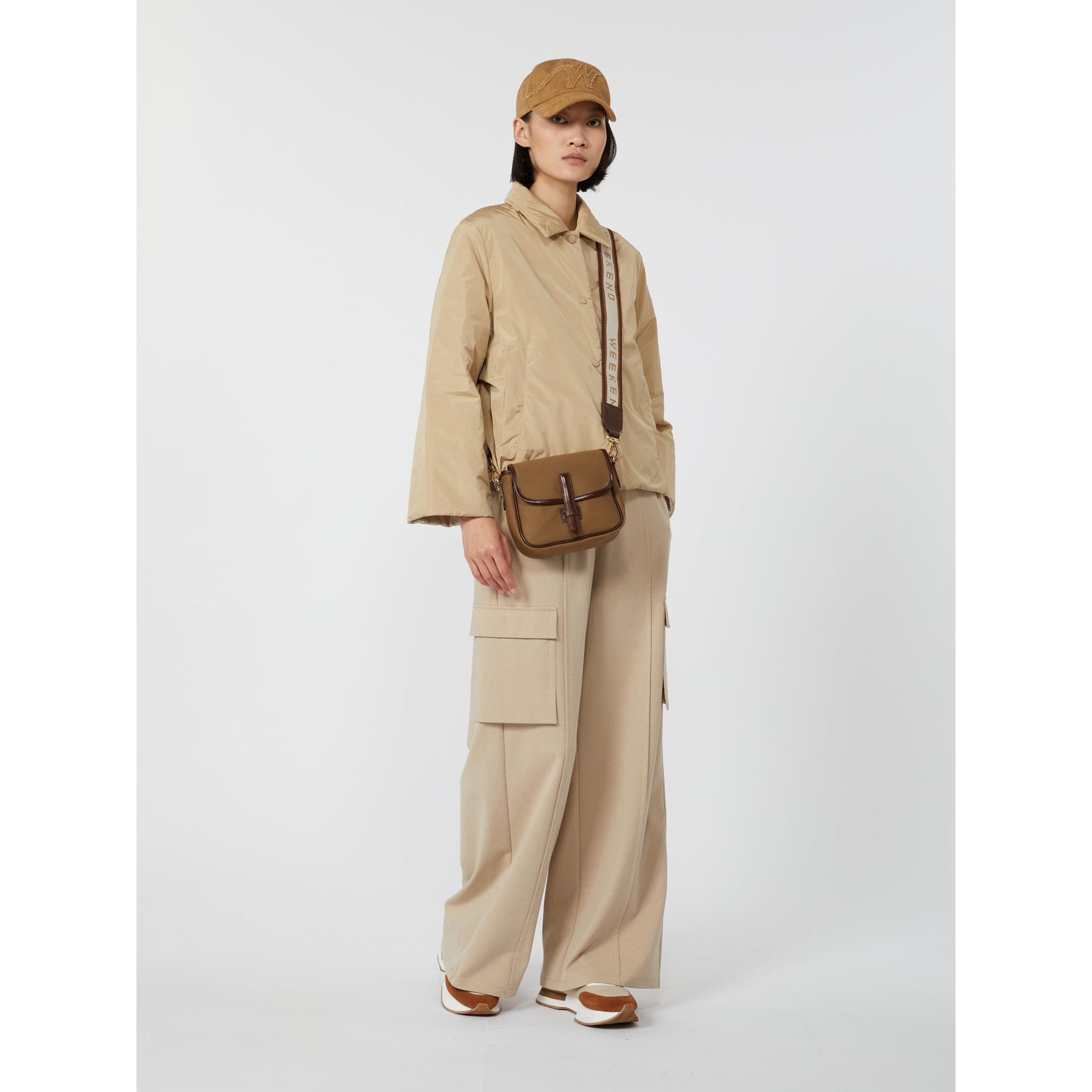 Max Mara Weekend SUB Beige Milano-knit jersey trousers