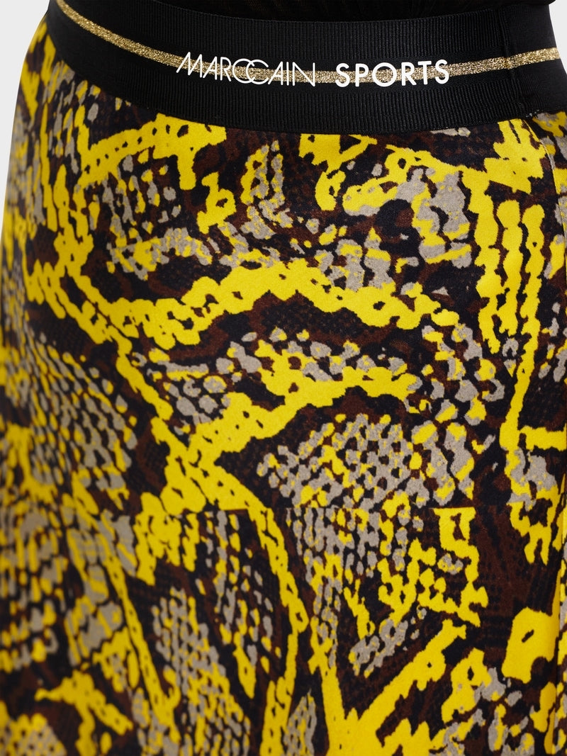 Marc Cain snake print printed skirt