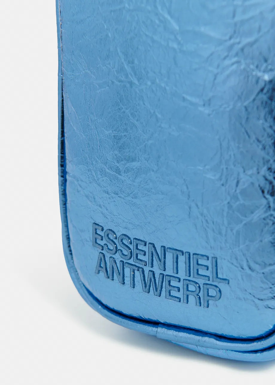 Essentiel Antwerp Blue metallic mini shoulder bag