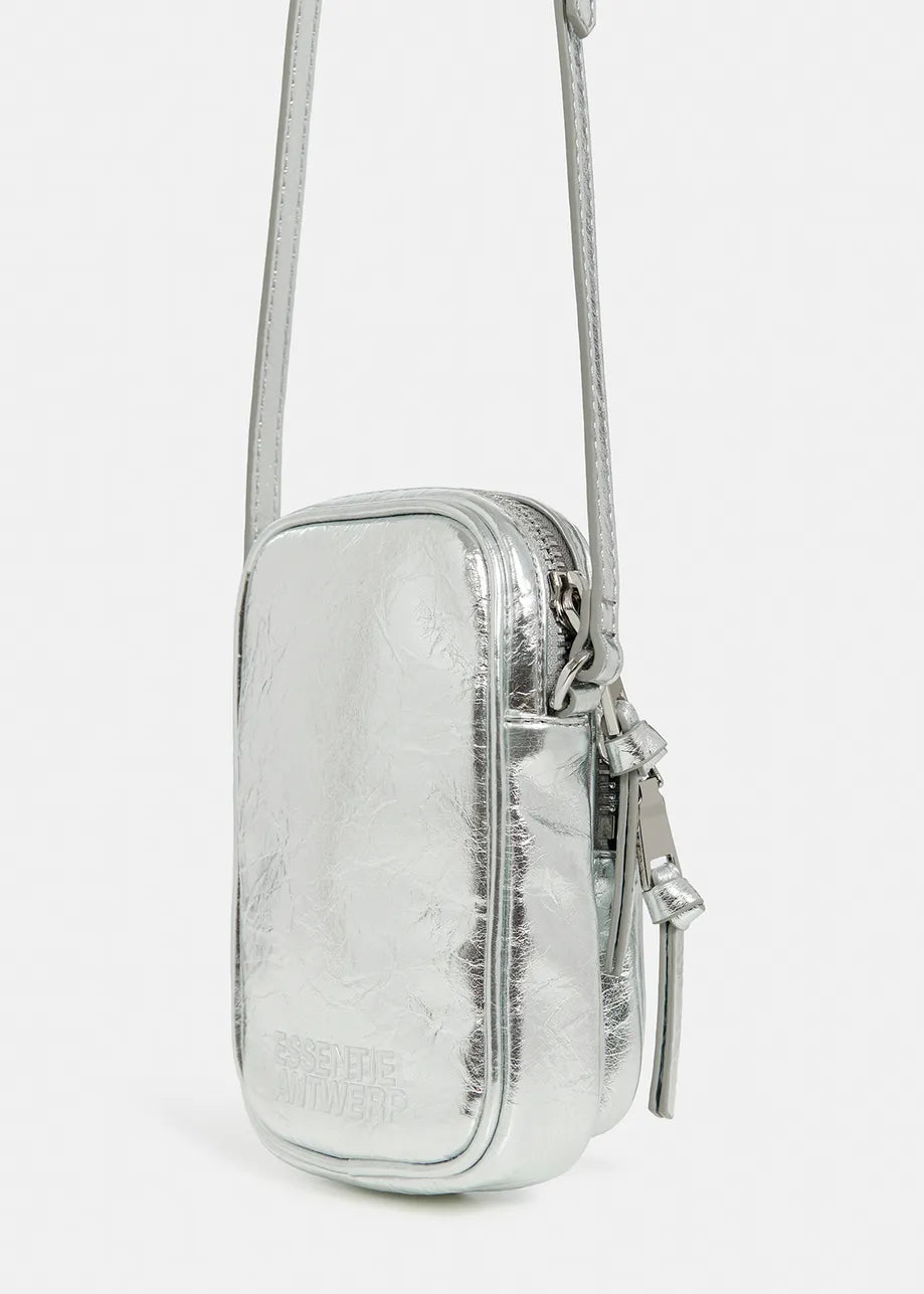 Essentiel Antwerp Silver metallic mini shoulder bag