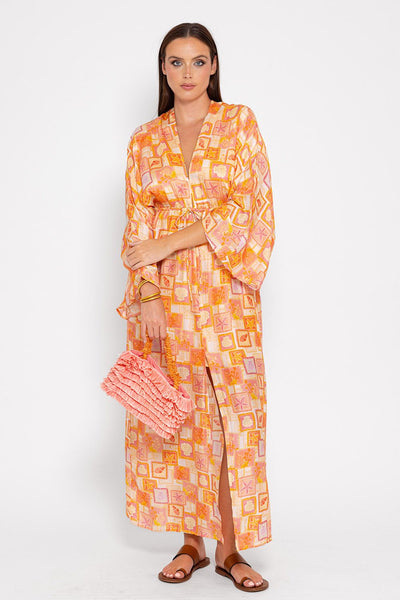 Sundress Sonia Milo’s Orange Print dress