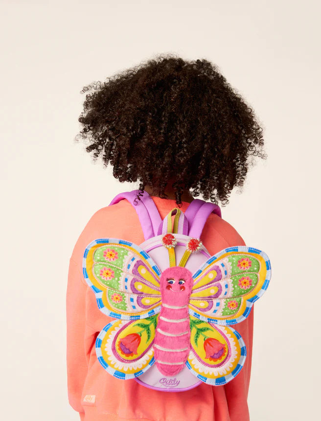 Oilily Kids Butterfly Shape Backpack Purple