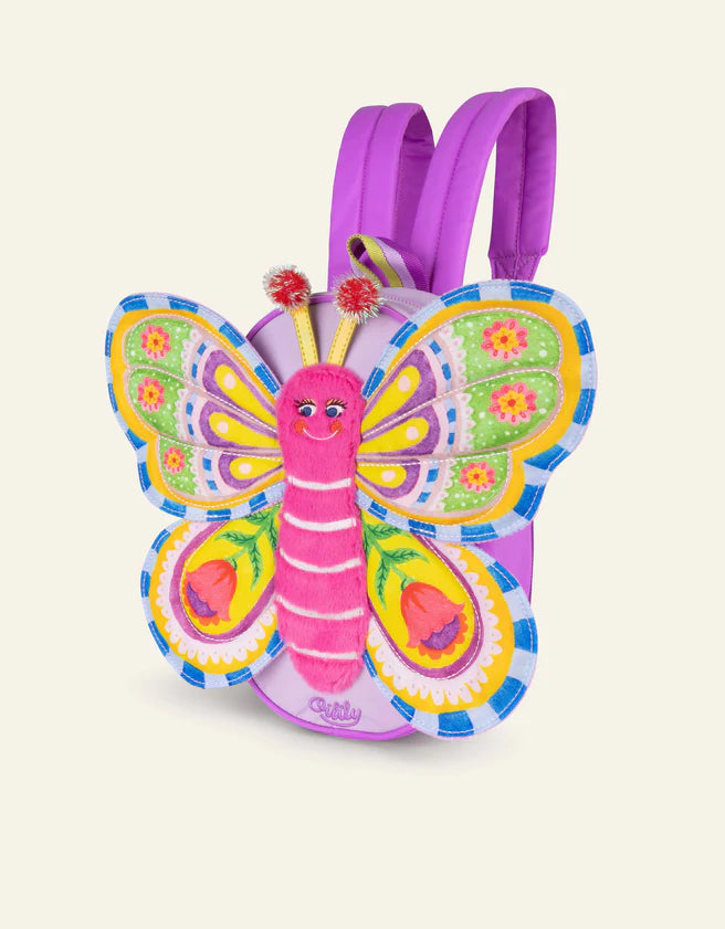 Oilily Kids Butterfly Shape Backpack Purple