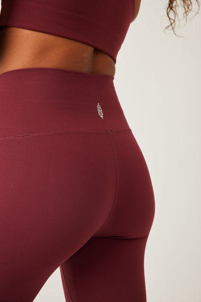 Free People NEVER BETTER LEGGING Oxblood Red