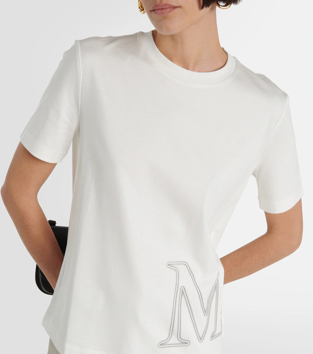 Max Mara Leisure Monviso logo cotton & modal t-shirt
