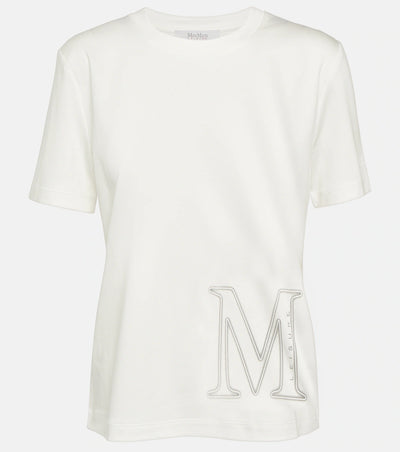 Max Mara Leisure Monviso logo cotton & modal t-shirt