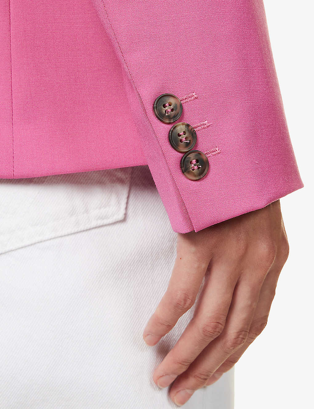 ジャケット MAX MARA POWDER PINK WOOL TESO BLAZER Weekend Powder Pink Wool Teso Blazer (Weekend Max Mara