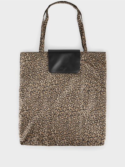 Marc Cain "Rethink Together" shopper bag with Leopard print