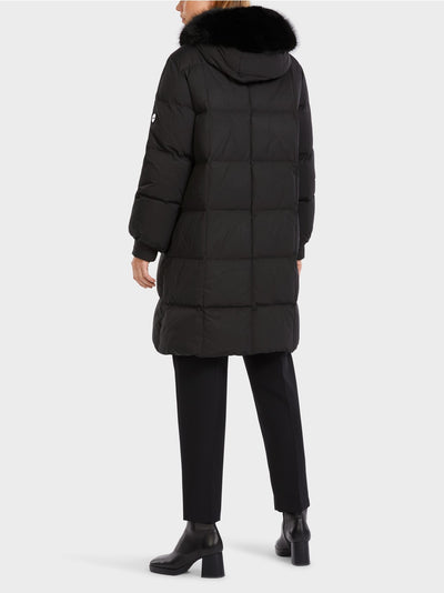 Marc Cain Black Down coat with hood