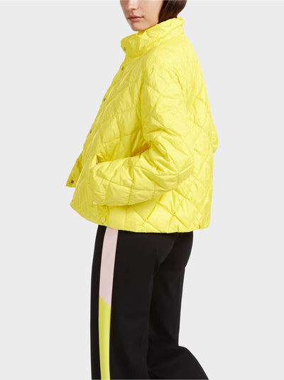 Yellow "Rethink Together” outdoor jacket
