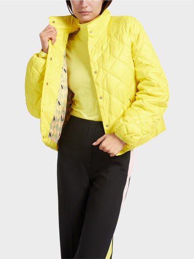 Yellow "Rethink Together” outdoor jacket