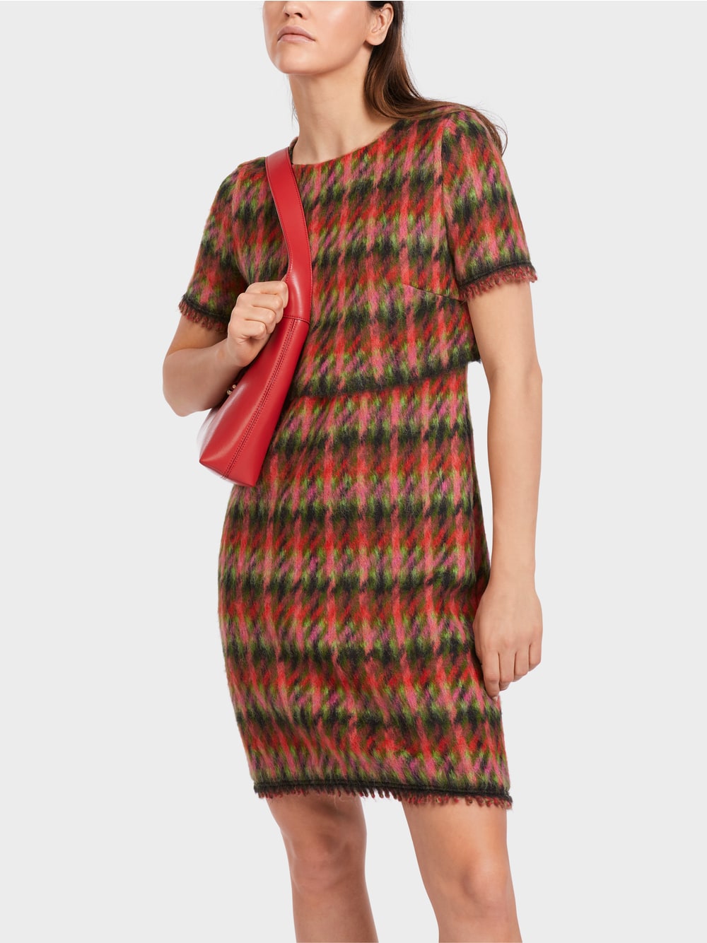 Marc Cain Chequered dress knitted in Germany