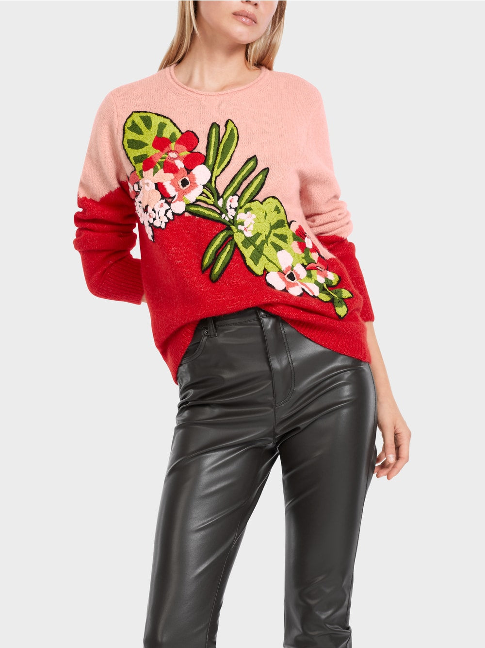 Marc Cain Embroidered "Rethink Together" sweater