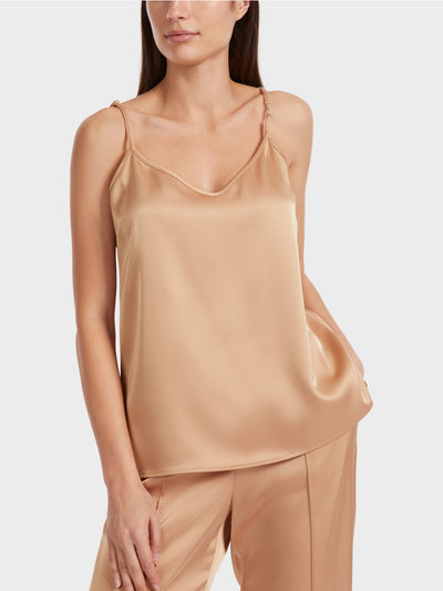 Marc Cain Toffee Top with slender chain