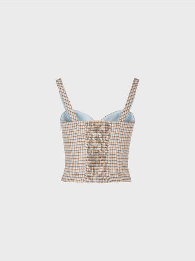 Marc Cain Checked Plaid bustier