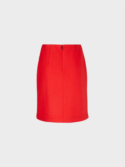 Marc Cain Red Mini skirt Knitted in Germany