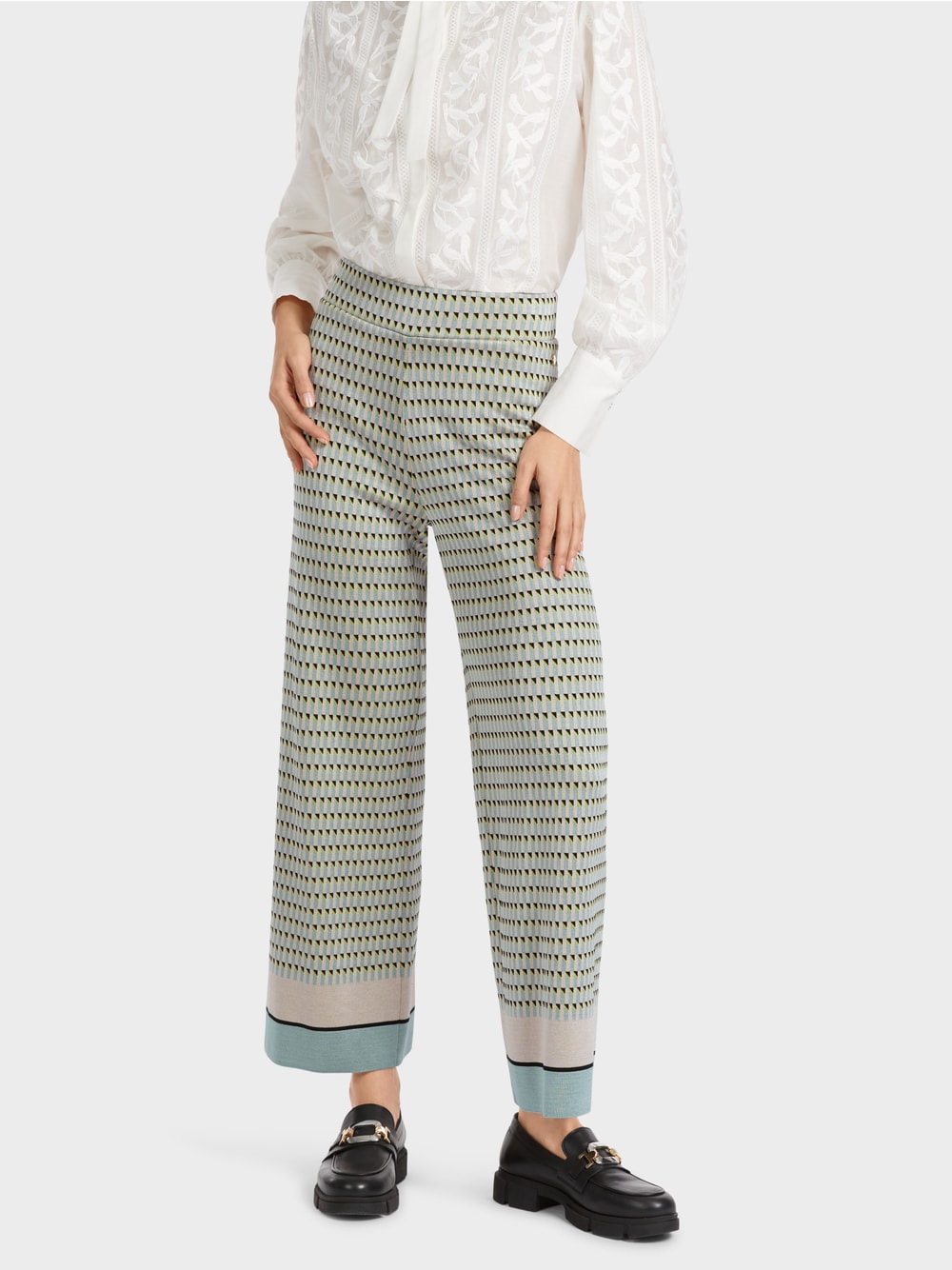 Marc Cain Patterned Pants Knitted in Germany