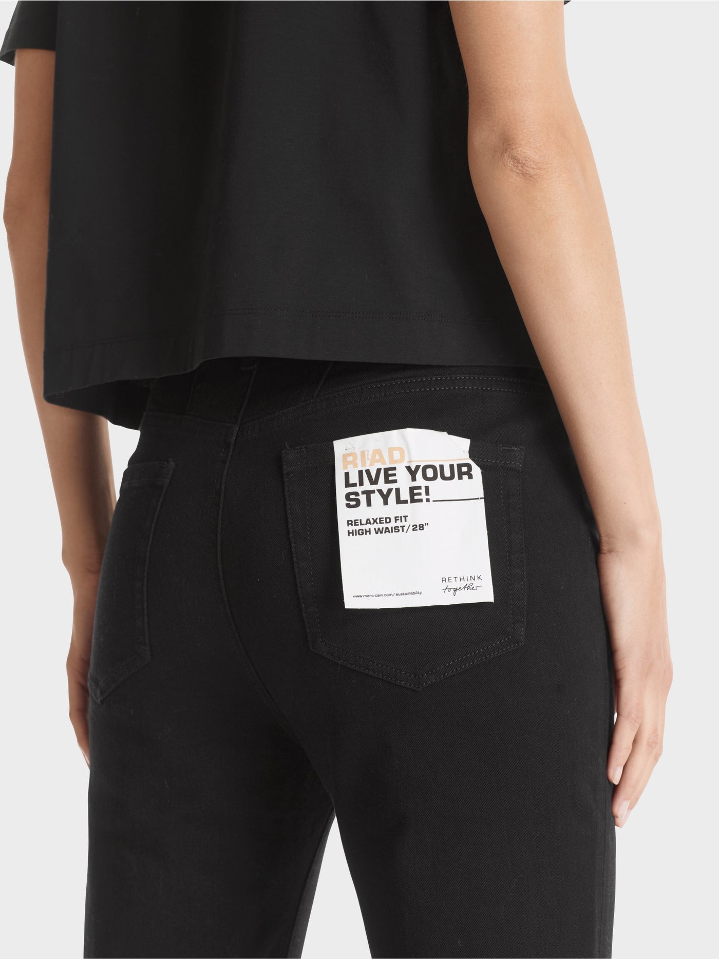 Marc Cain Black RIAD "Rethink Together" Jeans