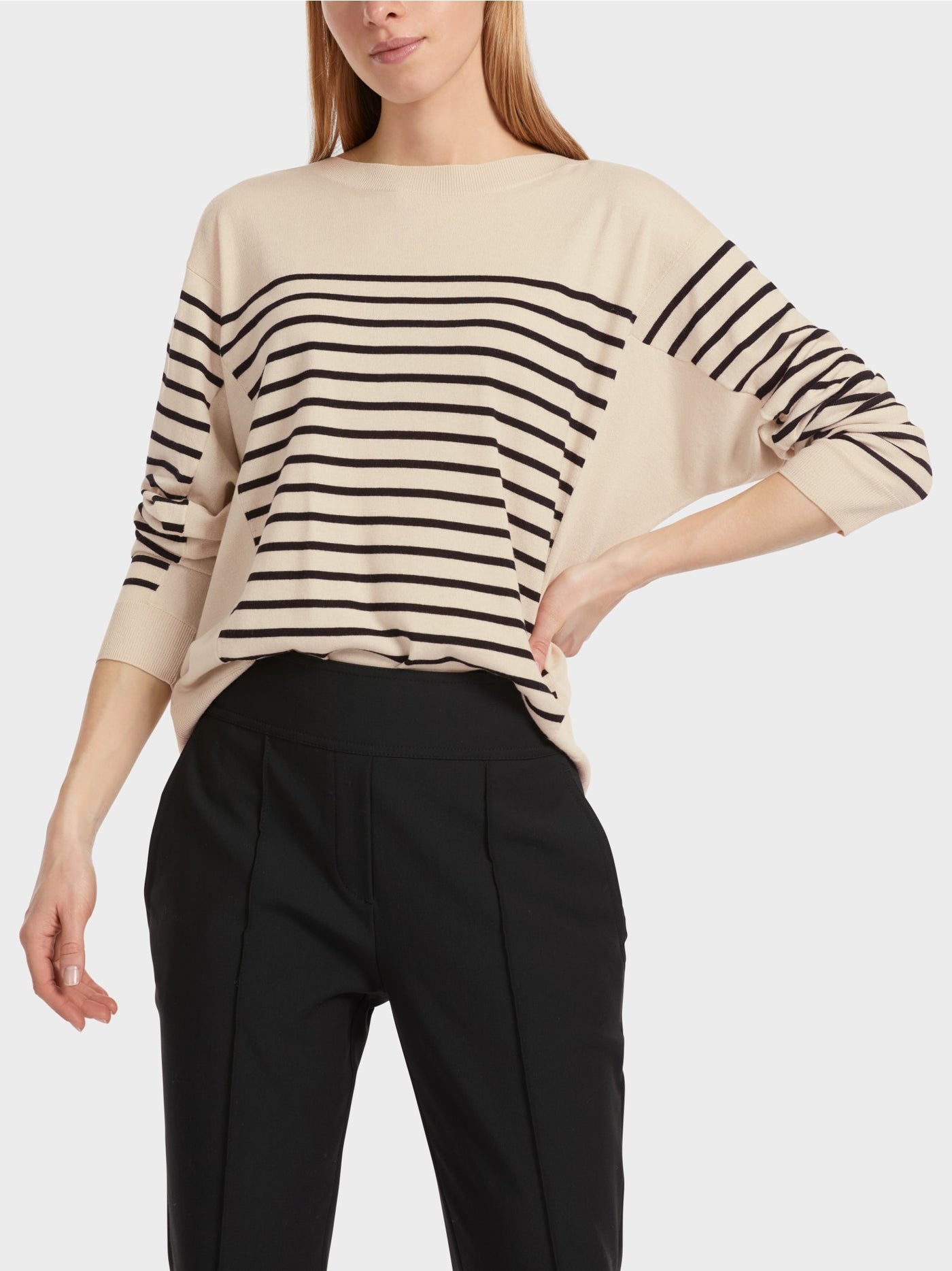 Marc Cain Striped "Rethink Together” sweater