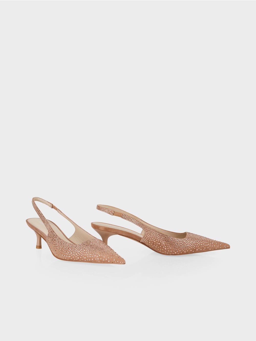 Marc Cain Soft Rose Sling pumps with crystals