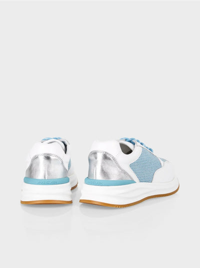 Marc Cain Blue Trainers Sneakers with Lurex