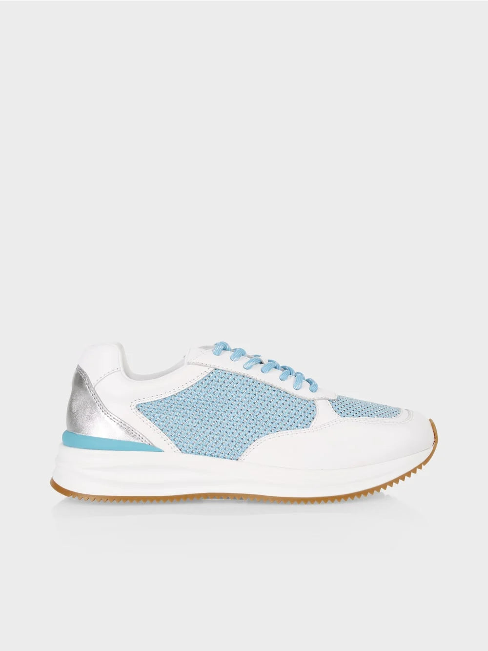 Marc Cain Blue Trainers Sneakers with Lurex