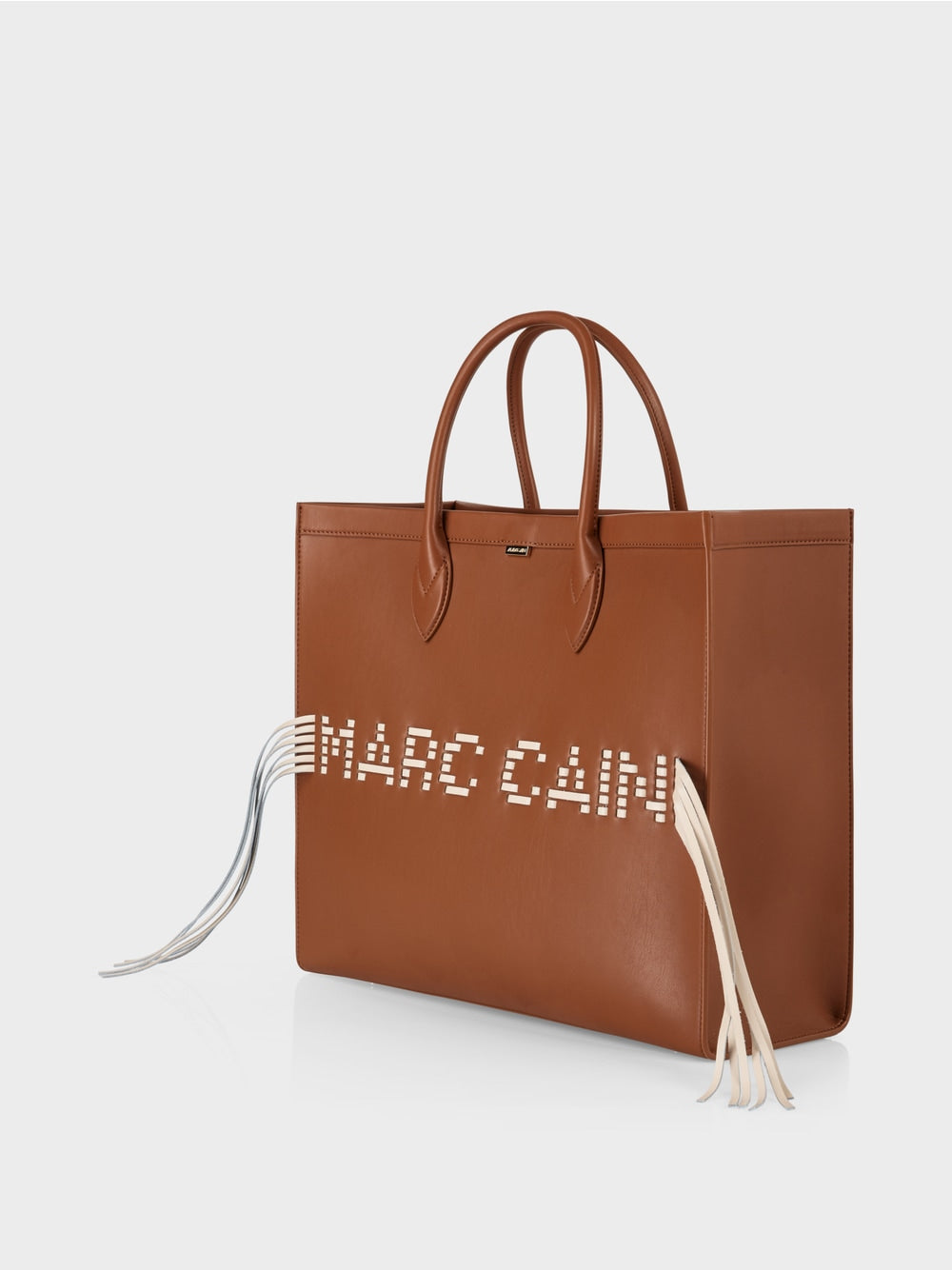 Marc Cain Tan Shopper bag with appliqué