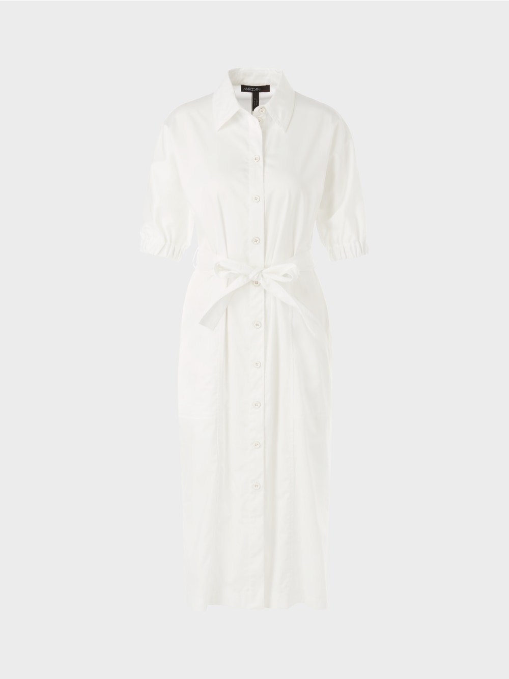 Marc Cain White Shirt dress with patch pockets