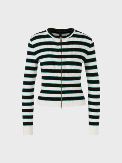 Marc Cain Striped Cardigan knitted in Germany