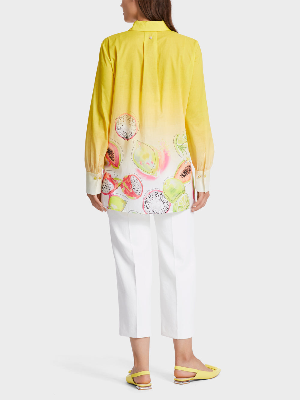 Marc Cain Bright Sulphur Blouse with print