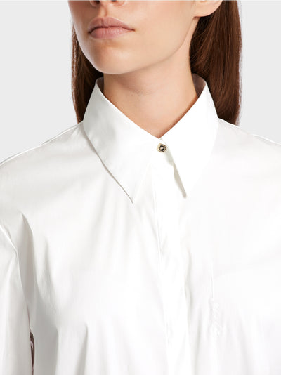 Marc Cain White Shirt blouse with extended back