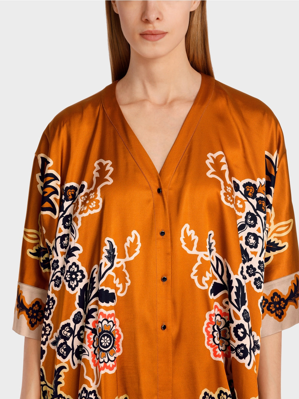 Marc Cain Ourika Gardens Oversized blouse with floral print