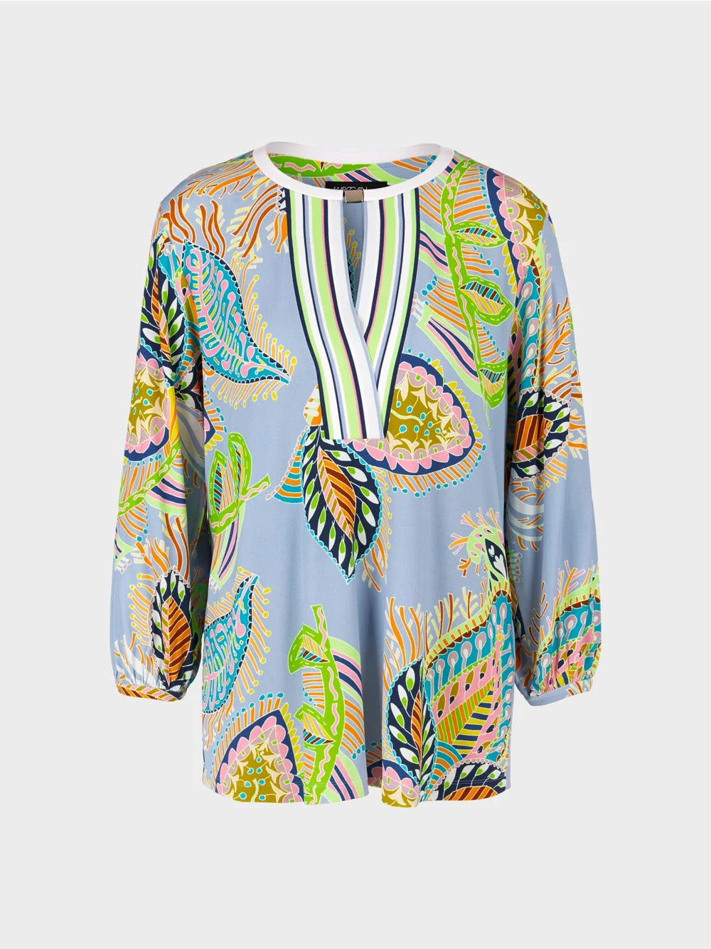 Marc Cain Blue Viscose blouse in a pattern mix
