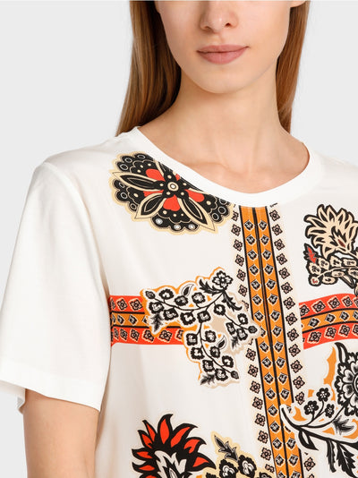 Marc Cain Off White Blouse in material mix