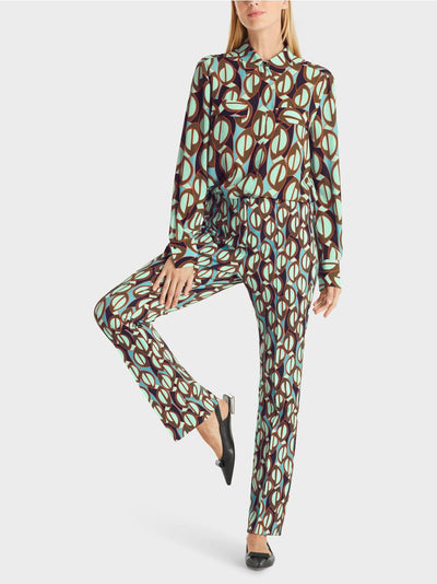 Marc Cain FREDERICA pants with all-over print