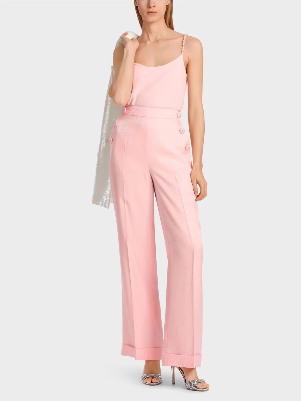 Marc Cain Soft Seashell Pink Model WHEATEN - Elegant pants