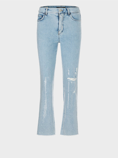 Marc Cain FYLIE  Jeans "Rethink Together" sequin trousers