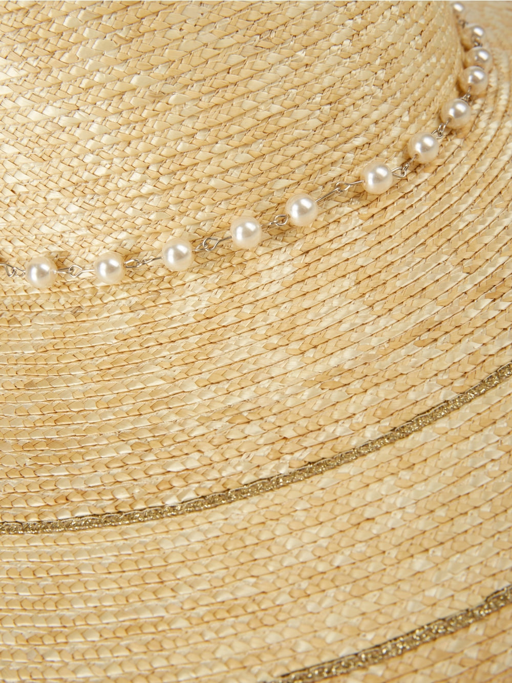 Marc Cain Straw hat with pearls