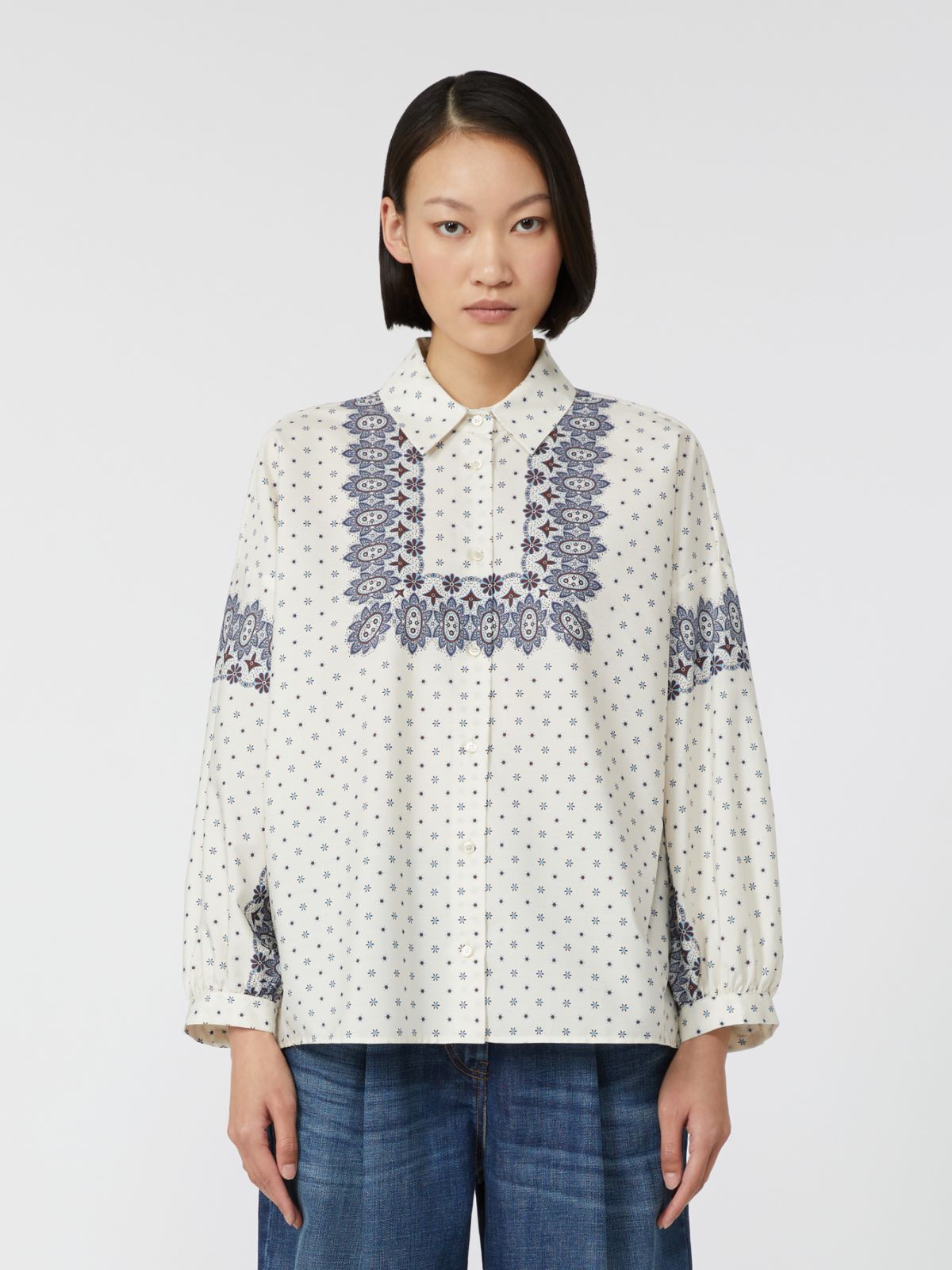 Tシャツ・カットソー Weekend Max Mara ADDA - Cotton poplin shirt Max Mara Weekend ADDA Cotton poplin shirt – Think Bubbles