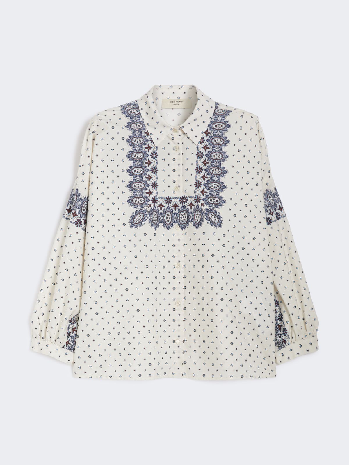 Tシャツ・カットソー Weekend Max Mara ADDA - Cotton poplin shirt Cotton poplin shirt, ivory | Weekend Max Mara