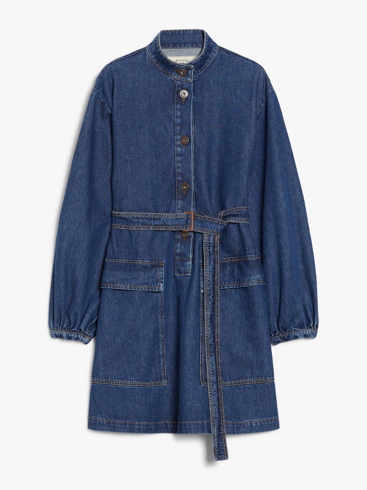 Max Mara Weekend EURO Belted denim dress – Think Bubbles